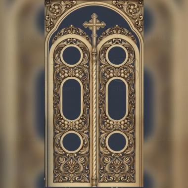 Iconostasis (Three-tiered iconostasis, IKN_0236) 3D models for cnc